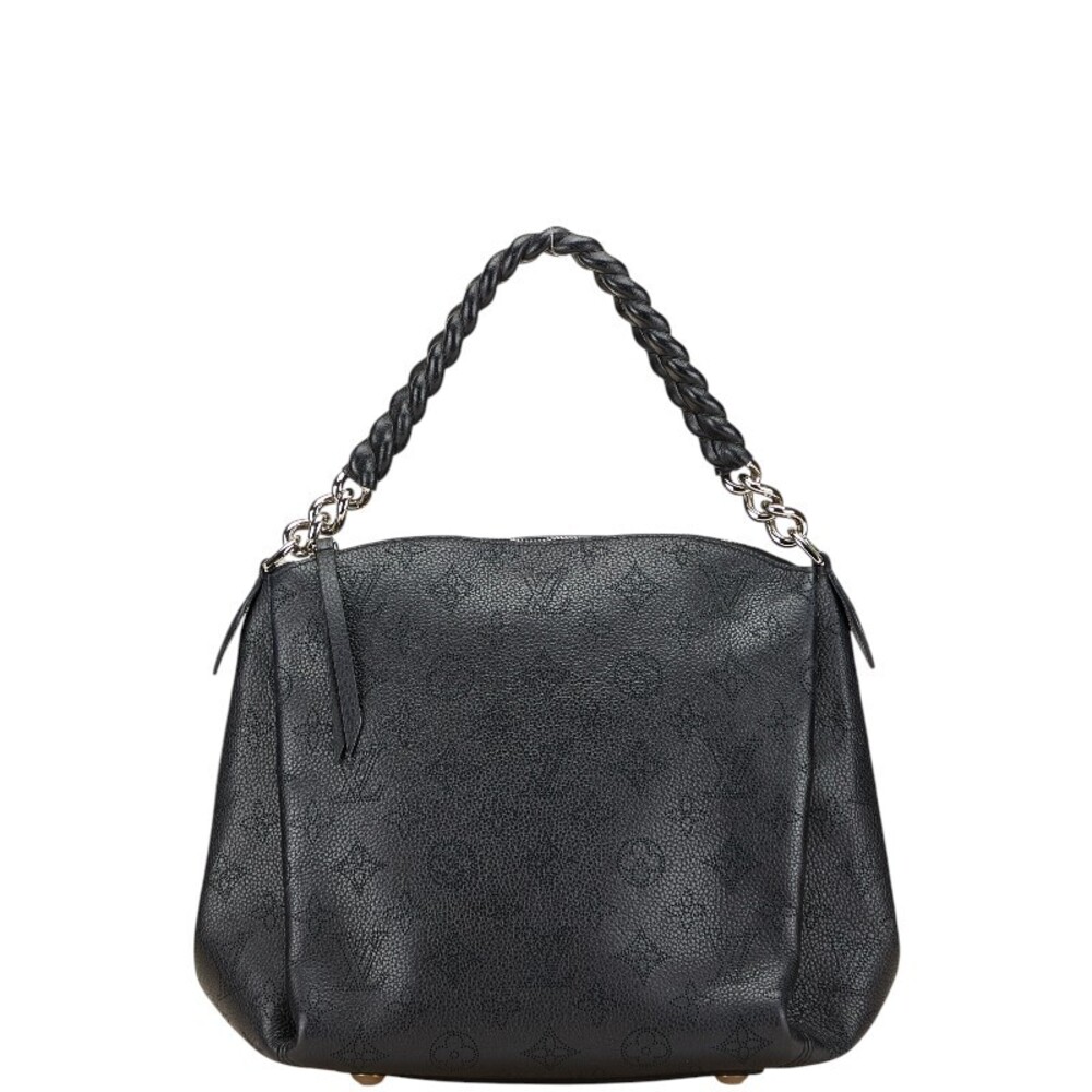 Louis Vuitton Monogram Mahina Babylon Chain Handbag Noir Black Leather